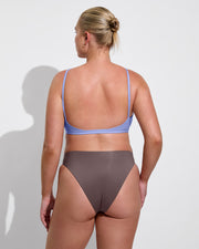 Reef Top D+ - Riptide (36DD) + Throwback Bottom - Stormy (Size L)