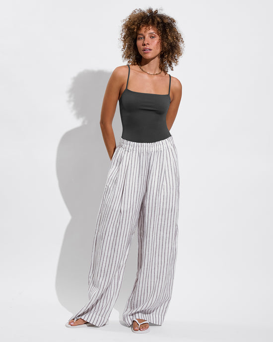 Retreat Suit - Eclipse + Coastal Pant - Classic Stripe: Stormy / Coconut (Size S)