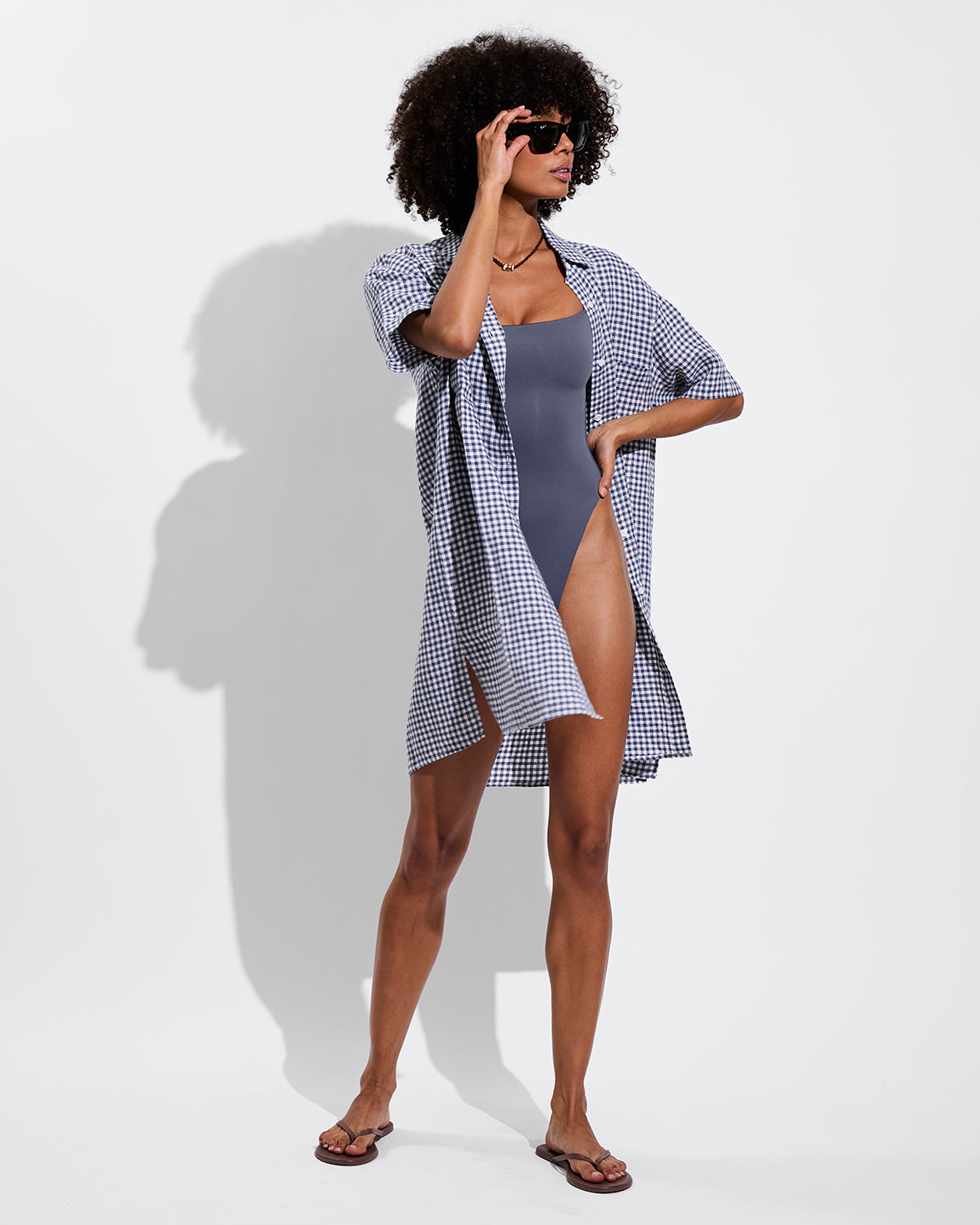 left on friday getaway shirt dress Getaway Shirt Dress