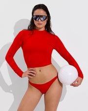 Rays Long Sleeve Top + Rio Bottom - Sweet Chili Heat (Size S)