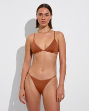 Sandy Top + Skinny Dip Bottom - Bronze (Size S)
