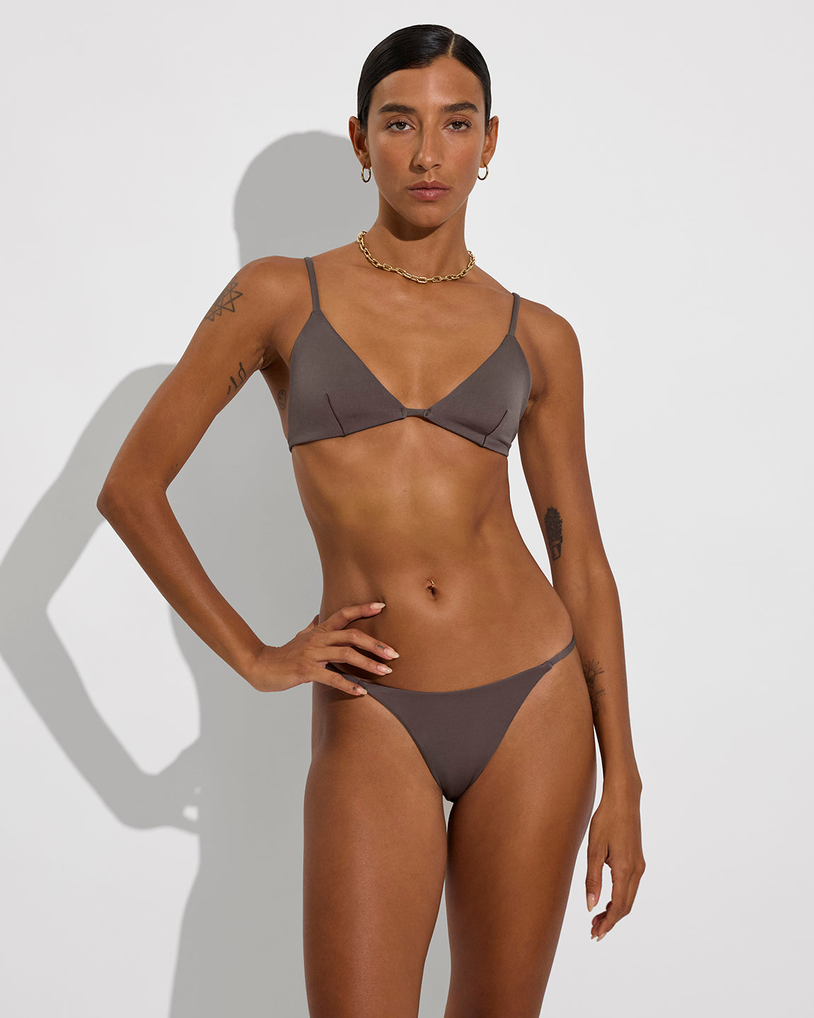 ★SURFEA★ HARPER BIKINI TOPGREY LOTTA ZEBRA HAZE | TRIANGLE BIKINI TOP | SOMMER SWIM