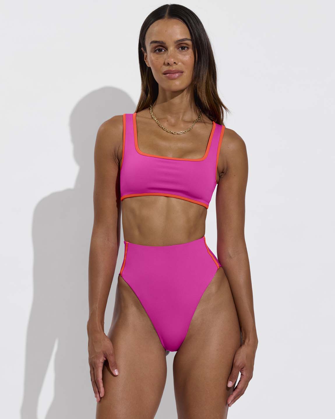 Streamline Top + Hi Hi Bottom - Hot / Aperol (Size S)
