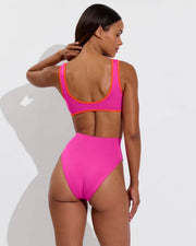 Streamline Top + Hi Hi Bottom - Hot / Aperol (Size S)