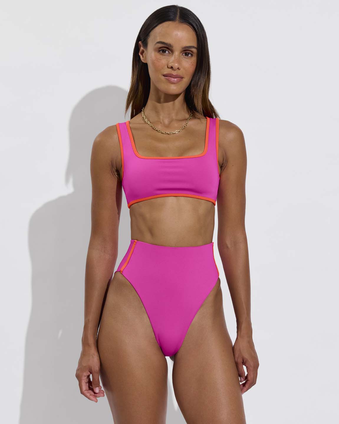 Streamline Top + Hi Hi Bottom - Hot / Aperol (Size S)