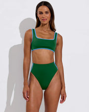 Streamline Top + Hi Hi Bottom - Tropics / Point Break (Size S)