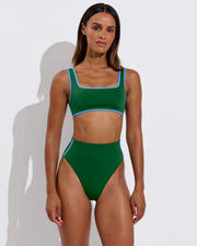 Streamline Top + Hi Hi Bottom - Tropics / Point Break (Size S)
