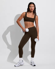 Streamline Top + Super Moves Tight - Cold Brew (Size S)