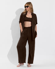 Streamline Top + Day Trip Button Down + Day Trip Pant - Cold Brew (Size S)