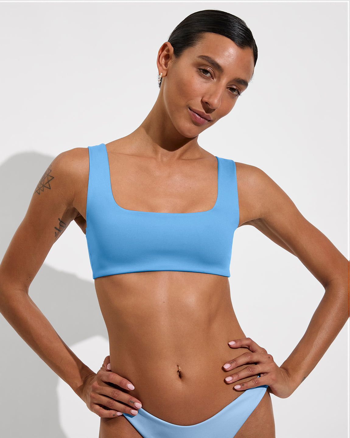 Streamline Top - Point Break + Dip Bottom - Blue Skies (Size S)