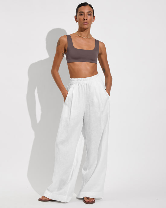 Streamline Top - Stormy + Coastal Pant - Coconut (Size S)