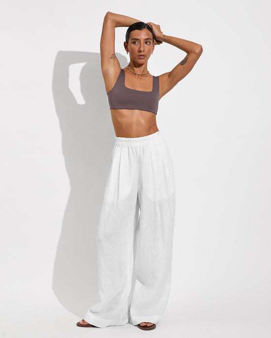 Streamline Top - Stormy + Coastal Pant - Coconut (Size S)