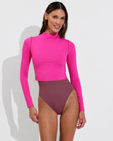 Rays Long Sleeve Top - Hot
