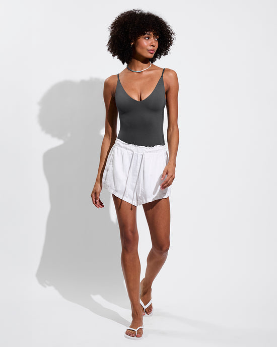 Sunday Suit - Eclipse + Getaway Short - Coconut (Size S)