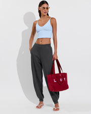 Sunday Tankini - Blue Skies (Size S) + Field Day Sweatpant - Eclipse (Size S)