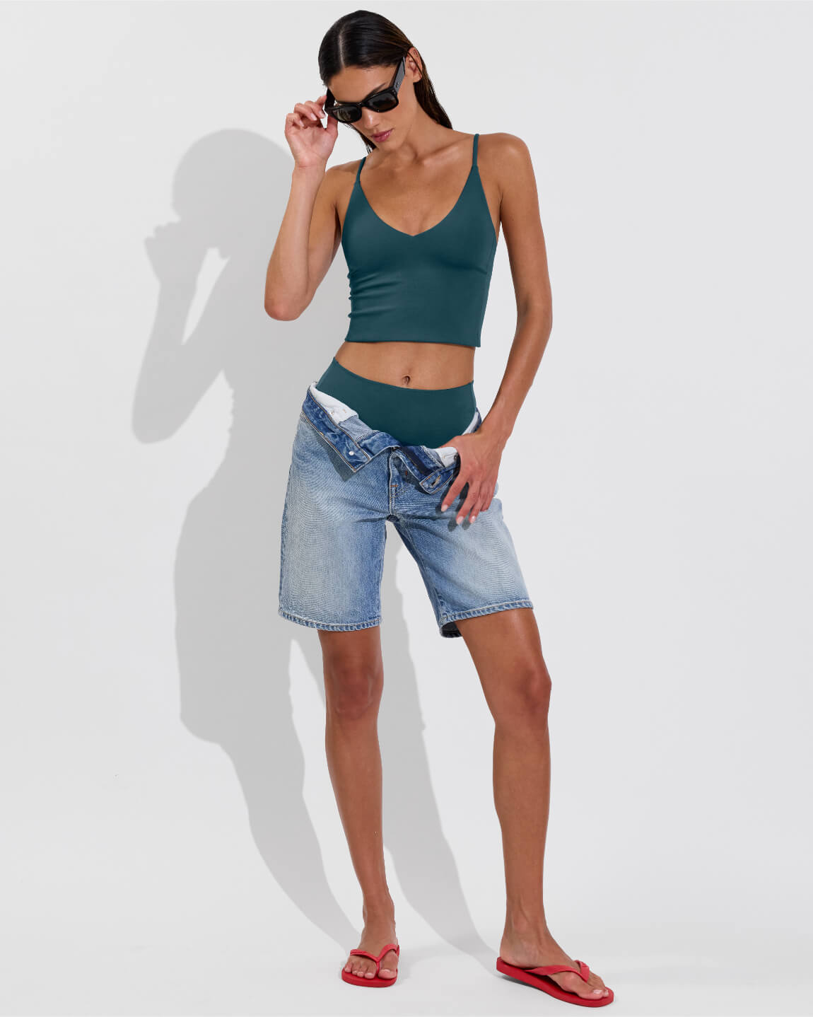 Sunday Tankini + Barrel Bottom - Deep End (Size S)