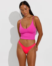 Sunday Tankini - Hot + Backside Thong - Rescue (Size S) 