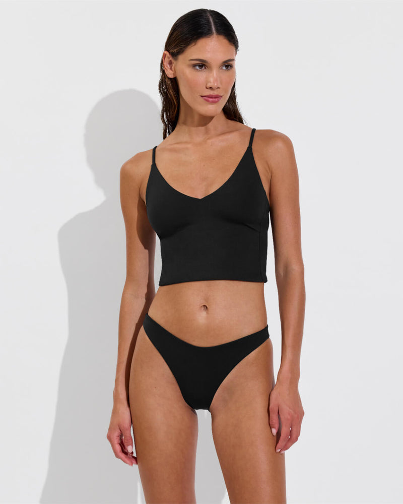 Sunday Tankini + Dip Bottom - Jet (Size S)