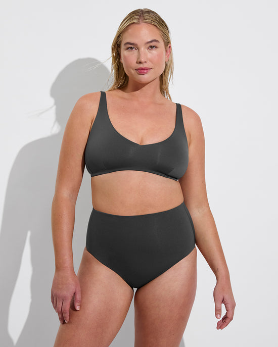 Sunday D+ Top (36DD, Size L) + Hi Tide Bottom - Eclipse (Size L)