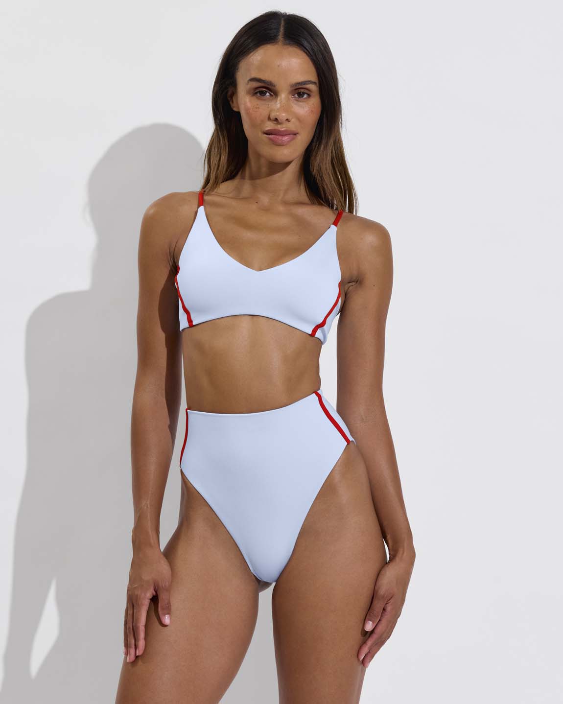 Sunday Top + Hi Hi Bottom - Blue Skies / Sweet Chili Heat (Size S)