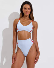 Sunday Top + Hi Hi Bottom - Blue Skies / Sweet Chili Heat (Size S)