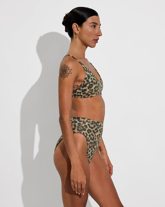 Sunday Top + Hi Hi Bottom - Brushed Leopard (Size S)