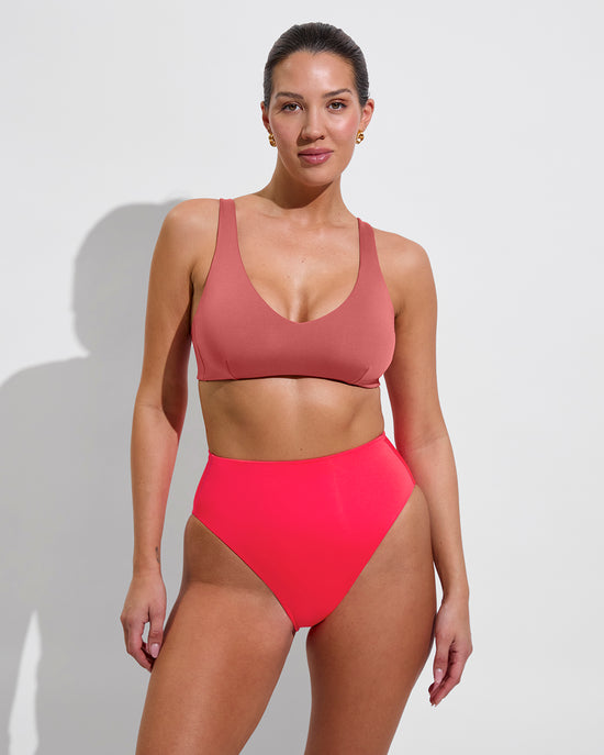 Sunday Top D+ (34DD, Size L) - Camp + Hi Hi Bottom - Rescue (Size L)