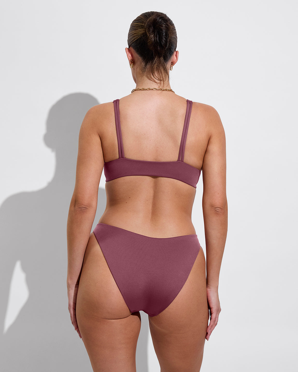 Sunday Top D+ (34DD, Size L) + Wear To Bottom - Desert Plum (Size L)