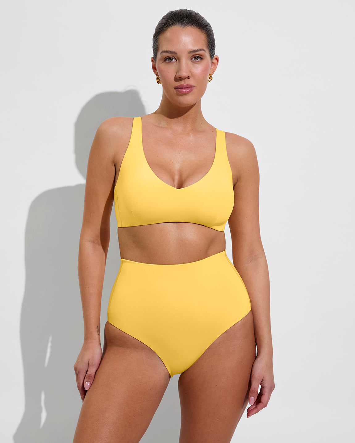 Sunday Top D+ (34DD, Size L) + Hi Tide Bottom - Mango (Size L)