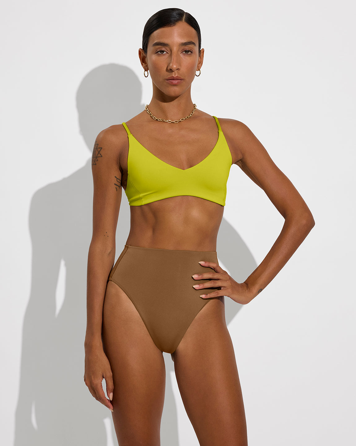 Sunday Top - Sour + Hi Hi Bottom - Tan Lines (Size S)