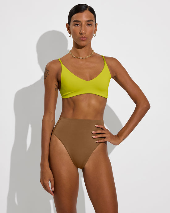 Sunday Top - Sour + Hi Hi Bottom - Tan Lines (Size S)