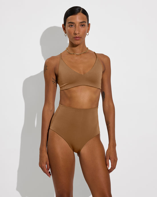 Sunday Top + Hi Tide Bottom - Tan Lines (Size S)