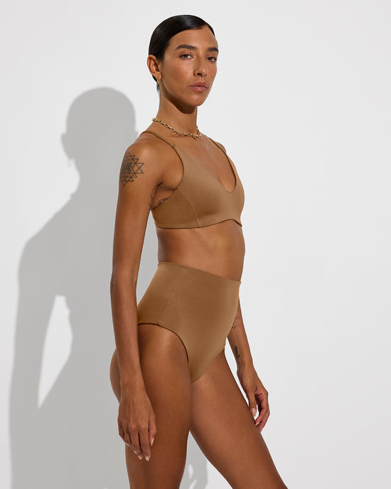 Sunday Top + Hi Tide Bottom - Tan Lines (Size S)