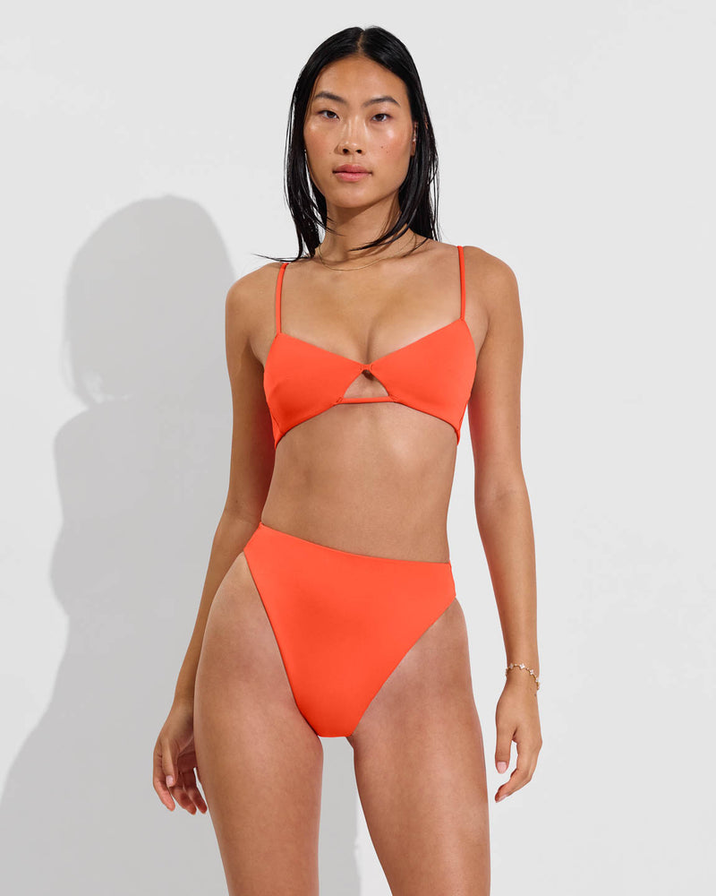 Sunny Side Top + Super Hi Hi Bottom - Aperol (Size S)