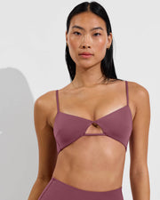 Sunny Side Top + Hi Tide Bottom - Desert Plum (Size S)