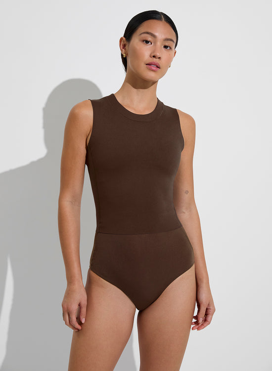 Sunseeker Sleeveless Top + Hi Tide Bottom - Cold Brew (Size S)