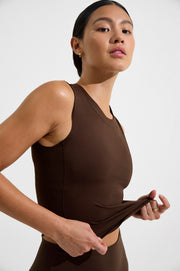 Sunseeker Sleeveless Top + Hi Tide Bottom - Cold Brew (Size S)
