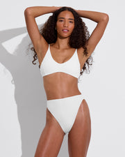 Sunday Top + Super Hi Hi Bottom - Coconut (Size S)