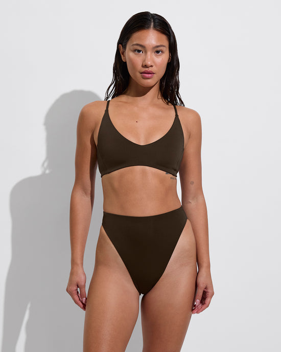 Sunday Top + Super Hi Hi Bottom - Cold Brew (Size S)