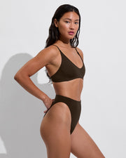 Sunday Top + Super Hi Hi Bottom - Cold Brew (Size S)