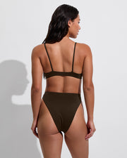Sunday Top + Super Hi Hi Bottom - Cold Brew (Size S)