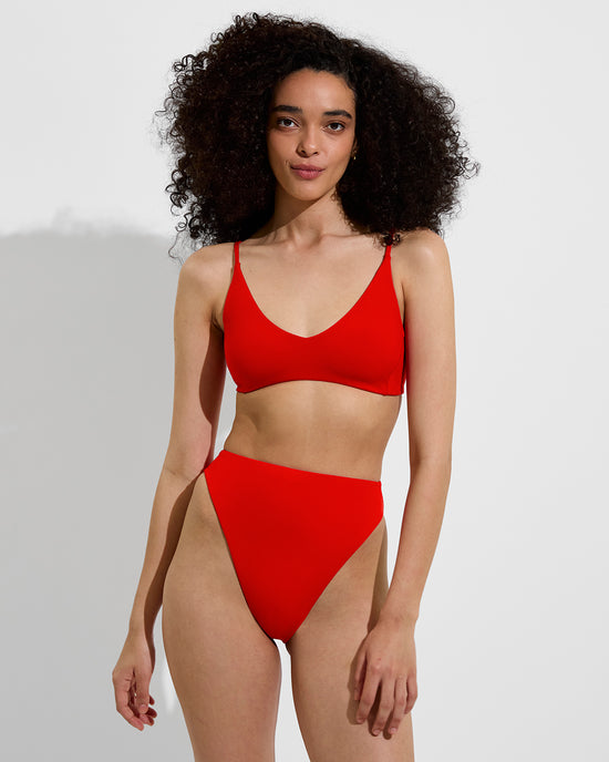 Sunday Top + Super Hi Hi Bottom - Sweet Chili Heat (Size S)