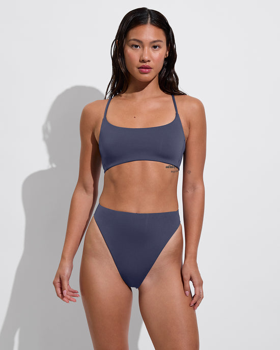 Pool Days Top + Super Hi Hi Bottom - Varsity (Size S)