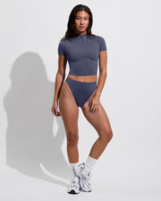 Rays Short Sleeve Top + Super Hi Hi Bottom - Varsity (Size S)
