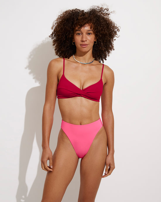 Wave Top - Pepper + Throwback Bottom - Zinc (Size S)