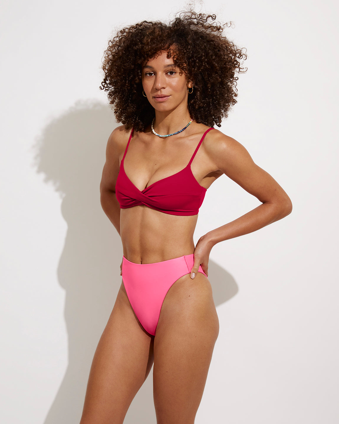 Wave Top - Pepper + Throwback Bottom - Zinc (Size S)