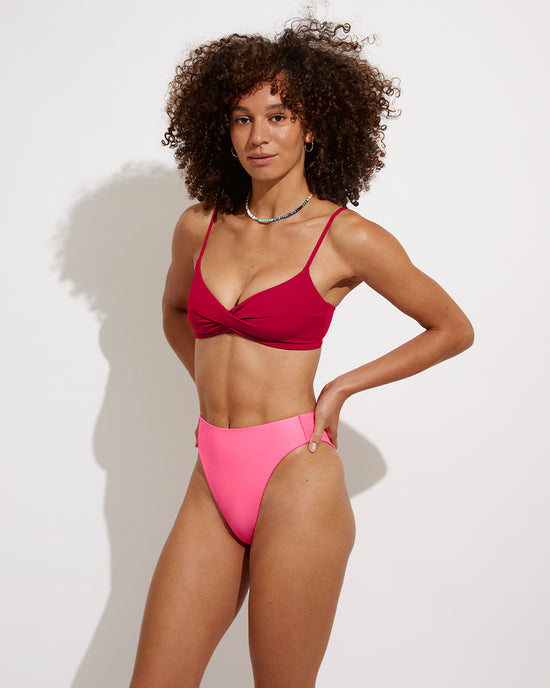 Wave Top - Pepper + Throwback Bottom - Zinc (Size S)