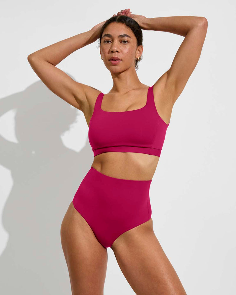 Top Shelf (32D, Size S) + Hi Tide Bottom - Pepper (Size S) [Front View]