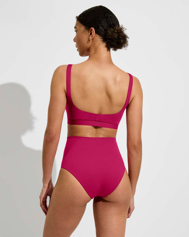 Top Shelf (32D, Size S) + Hi Tide Bottom - Pepper (Size S) [Back View]