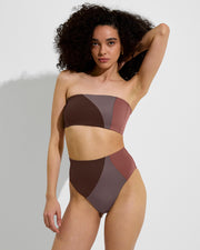 Tubular Top + Hi Hi Bottom - Cold Brew / Sandal / Stormy (Size S)